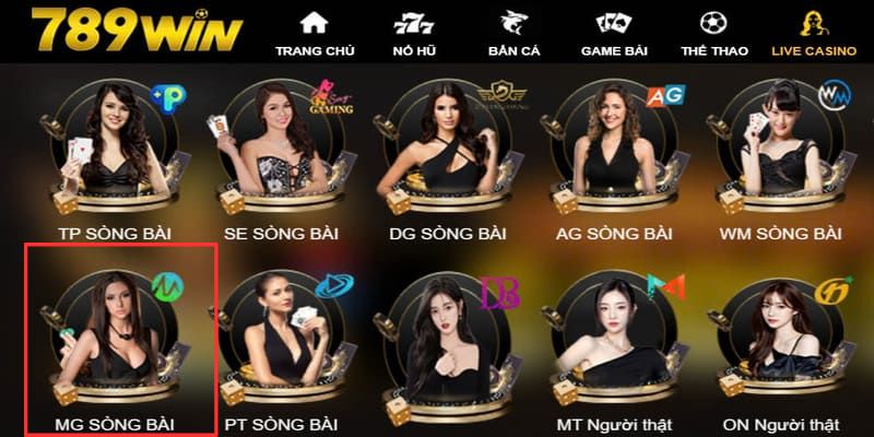 Các sản phẩm đặc trưng - Điểm nhấn của sảnh MG Casino